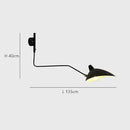 Black Aluminium Spider Serge Mouille LED Wall Lamps | Adjustable Long Arm Light for Home Decor by Ljojo