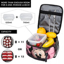 Ljojo Mickey Mouse Insulated Lunch Bag - Portable Thermal Food Container