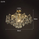 Crystal Copper Chandelier: French Luxury Pendant Lighting by Ljojo