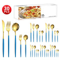 Ljojo 30-Piece Stainless Steel Cutlery Set for Dining Banquets