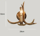 Medieval Wood Branch LED Pendant Chandelier - Stylish Hand-Knitted Design for Home Decor