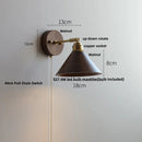 Ljojo LED Wall Sconce Walnut Wood Rotate Stair Light Fixture Nordic Modern Style