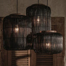 Ljojo Japanese Style Rattan Pendant Light - Wabi Sabi Chandelier for Teahouse & Home Decor