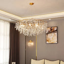 Ljojo Luxury Crystal Chandelier LED Pendant Lamps for Living Room Dining Hall