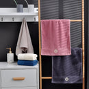 Ljojo 2pcs Towel Set: 35x75cm Face Hand Towels & 70x140cm Big Bath Shower Towel