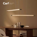 Modern Minimalist Straight Strip Pendant Light for Designer Bar & Conference Room by Ljojo