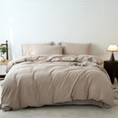 Ljojo 100% Cotton Yarn-Dyed 4-Piece Duvet Set - Ultra-Soft Bedding