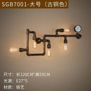 Ljojo Industrial Metal Wall Lamp: Postmodern Led Chandeliers for Living Room & Bedroom