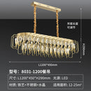 Light Luxury Living Room Crystal Pendant Light - 2025 New Retro Minimalist High-End Bedroom Chandelier by Ljojo