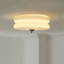 Nordic Style Milky White Glass Ceiling Lamp for Living Room by Ljojo