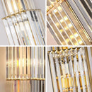 Ljojo Luxury Hotel Lobby Crystal Wall Lamp for Club Hall Living Room Office Indoor Lighting