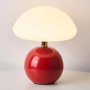 LED Mushroom Small Table Lamp Cream Ceramic Bedroom Atmosphere Light Ljojo