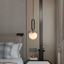 Ljojo Marble Pendant Light Modern Copper Chandelier for Living Room