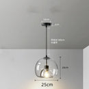 Nordic Glass Chandelier Pendant Light Modern Minimalist Hanging Lighting by Ljojo