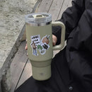 Ljojo 40oz Tumbler Cup Stainless Steel Insulated Coffee Mug with Straw