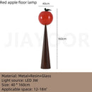 Ljojo Melon Shaped LED Floor Lamp for Bedroom Decoration - Creative Wabi-sabi Art Decor