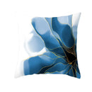Ljojo Light Luxury Blue Abstract Print Throw Pillow Cover - Marble Stripe