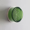 Round Glass LED Wall Lamp Sconce Light for Bedroom Living Room by Ljojo