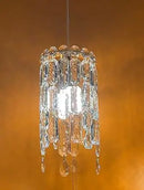 Modern Crystal Round Dining Room Pendant Light Fixture Luxury Indoor Lighting Gold/Chrome LED Bedroom - Ljojo