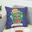Ljojo Mochi Cat Luxury Cushion Cover Set for Sofa and Bed