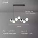Modern Copper Glass Ball Pendant Lights Dining Kitchen Chandeliers by Ljojo