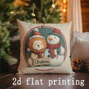 Cute Animal Print Pillow Covers by Ljojo: Festive Home Decor for Sofa, Bedroom, Car