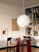 Ljojo Round Ball Chandeliers Silk Pendant Lamp for Living Dining Room Bedroom