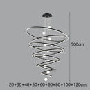 Modern Gold Ring LED Pendant Light Chandeliers for Living Bedroom Dining Room by Ljojo