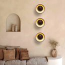Ljojo LED Wood Wall Lamp Japan Style Switch Yellow Travertine Stair Light