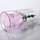 Ljojo 200ml Pink Rose Double Wall Coffee Wine Glasses Cup