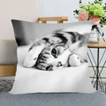 Cute Cat Print Pillowcase by Ljojo - Perfect for Home, Car, and Sofa
