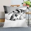 Cute Cat Print Pillowcase by Ljojo - Perfect for Home, Car, and Sofa