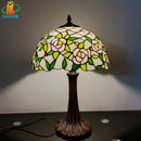 12 Inch Tiffany Style American Stained Glass Table Lamp for Bedroom Living Room - Ljojo