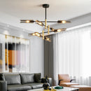 Modern Minimalist Art LED Pendant Light Guns Line Glass Chandeliers by Ljojo
