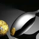 Ljojo Long Handle Stainless Steel Pointed Spoon for Home and Hotel Tableware