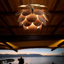 LED Ceiling Chandelier Lamp Spanish Design Metal Pine Cone Hanging Pendant Light Ljojo