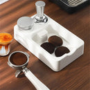 Coffee Grounds Knock Box with Tamper Pad Organizer by Ljojo - Barista Tools