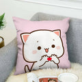 Ljojo Mochi Cat Luxury Cushion Cover Set for Sofa and Bed