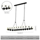 Ljojo Modern LED Pendant Light Fixture for Dining Room | Contemporary Indoor Hanging Lamp