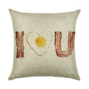 Ljojo Linen Pillowcase 45*45cm for Household Sofa Decor - Love Letter Series