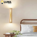 Luma Japanese Yellow Travertine Wall Light Stone Sconce Lamp for Home Decor by Ljojo