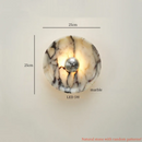 Ljojo Marble LED Wall Sconce Reading Lamp for Home Decor