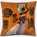 Ethnic African Women Pillowcase by Ljojo | Polyester Cushion Cover for Car & Sofa