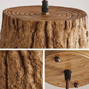 Wabi-Sabi Style Imitation Wood Grain Pendant Lights Vintage Retro Chandelier by Ljojo