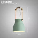 Ljojo Modern Adjustable Macaron E27 Pendant Light for Bedroom Kitchen Dining Table