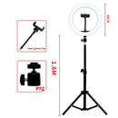 Dimmable LED Selfie Ring Fill Light with Tripod Stand for Makeup Video Live | Ljojo