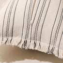 Boho Fringed Edge Striped Pillow Covers 30x50 for Living Room Sofa by Ljojo