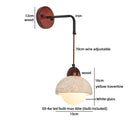 Ljojo Luxury Travertine Stone LED Wall Light Fixture for Indoor Bedroom
