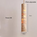 Ljojo Marble Chandelier Pendant Lamp Long Strip Light Luxury Art Bedroom Cream Style