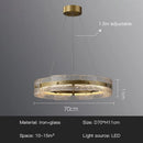 Ljojo Luxury Art Glass Ceiling Chandeliers Modern Gold Metal Round Pendant Lights